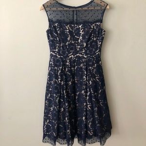 Navy Blue Cocktail Dress - 2